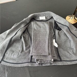 Boys Gray Plaid Blazer and Pants Set. Size 7